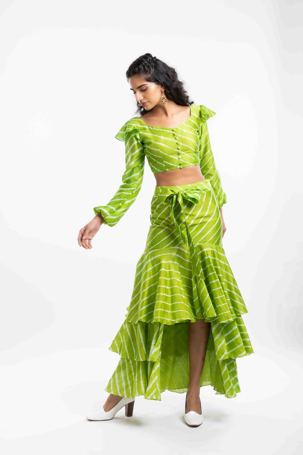 Tiered Ruffled Skirt