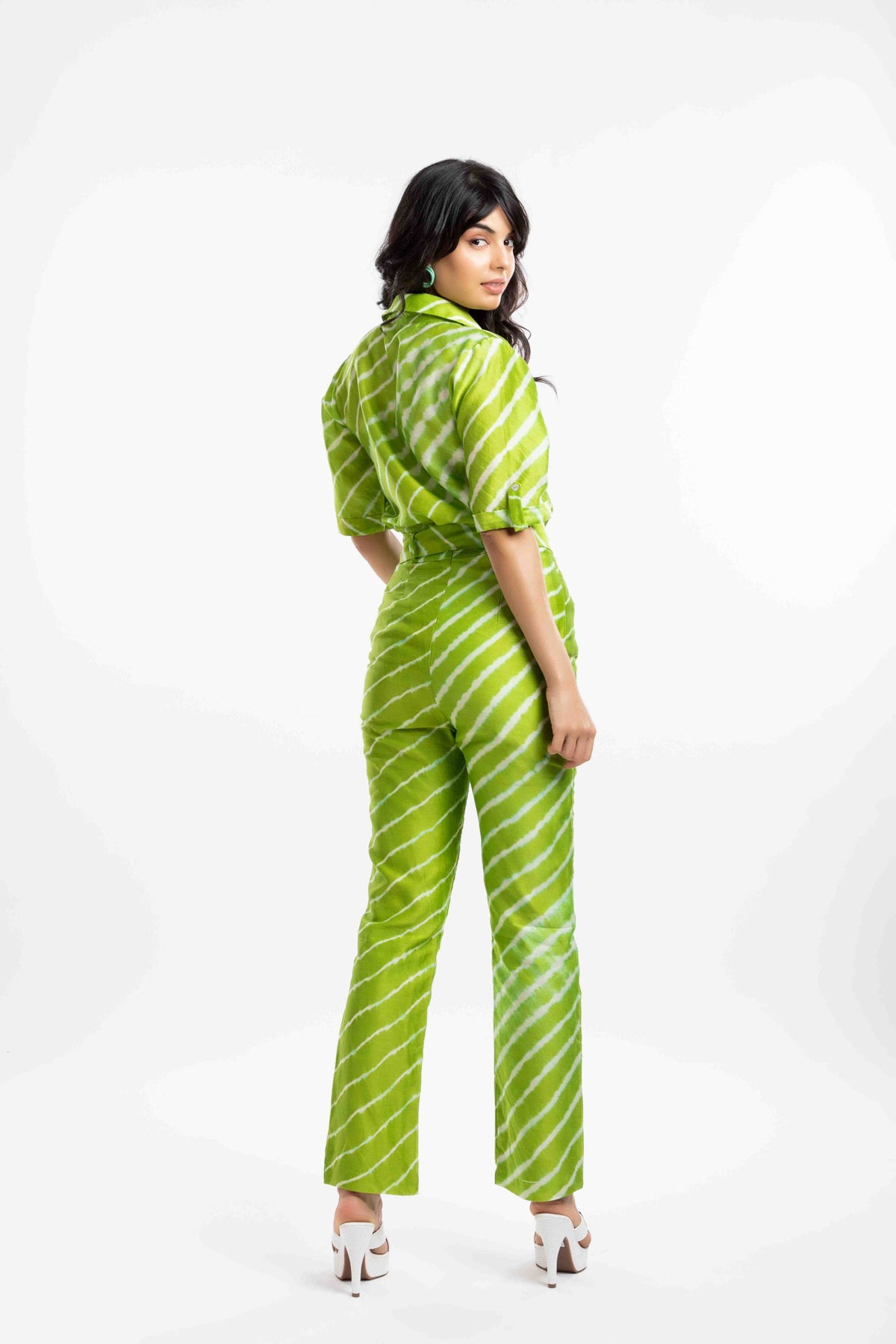 High-Rise Straight Trousers