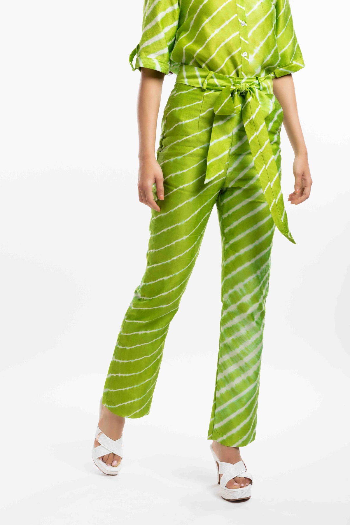 High-Rise Straight Trousers